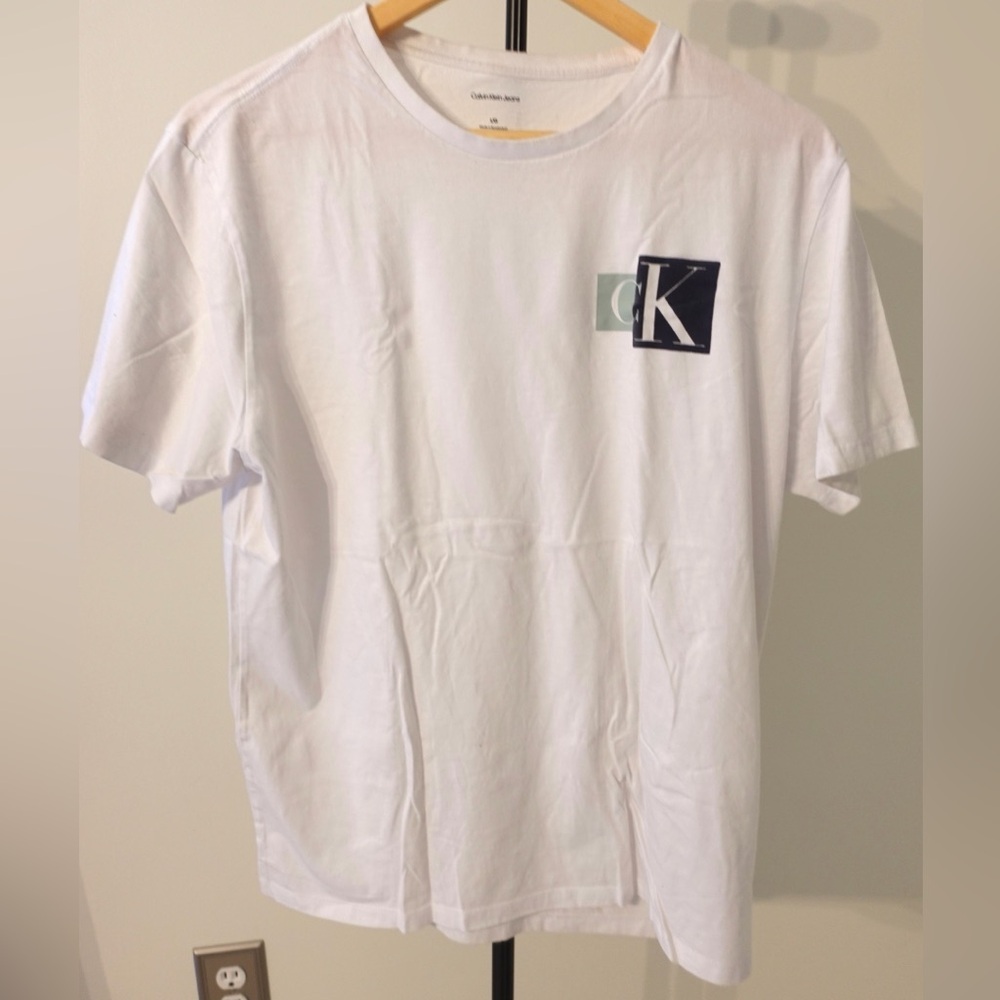 Calvin Klein Jeans White Logo Tee